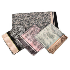 Satin Large Square Head Scarves Silk Neck Scarf Hair Wraps