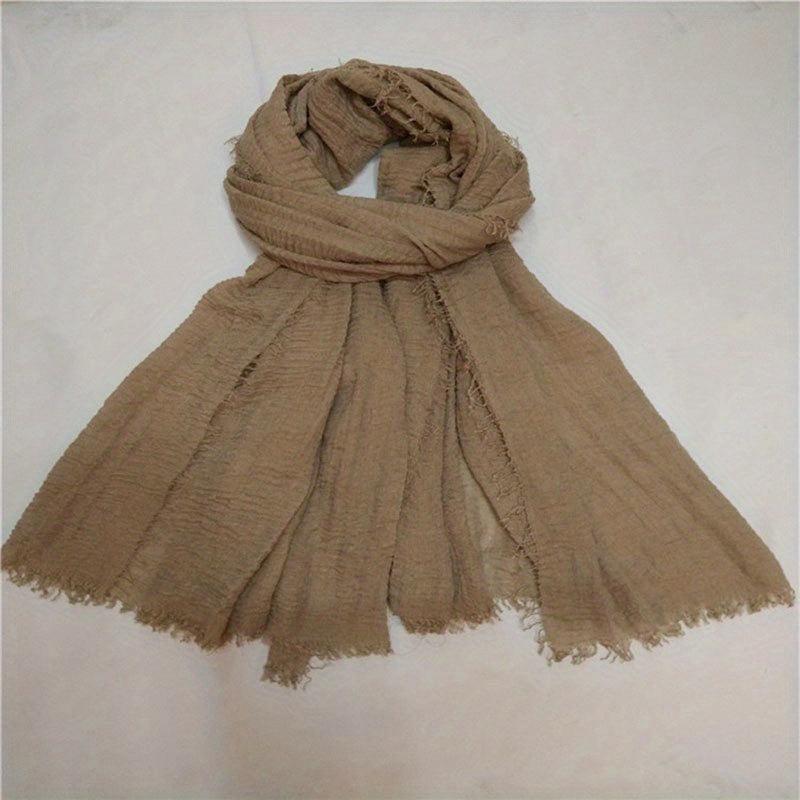 Boho Style Rushed Scarf Wrap for Daily Decoration Gift