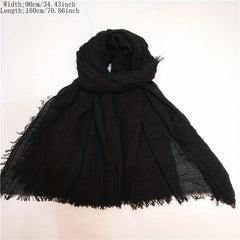 Boho Style Rushed Scarf Wrap for Daily Decoration Gift