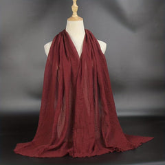 Boho Style Rushed Scarf Wrap for Daily Decoration Gift