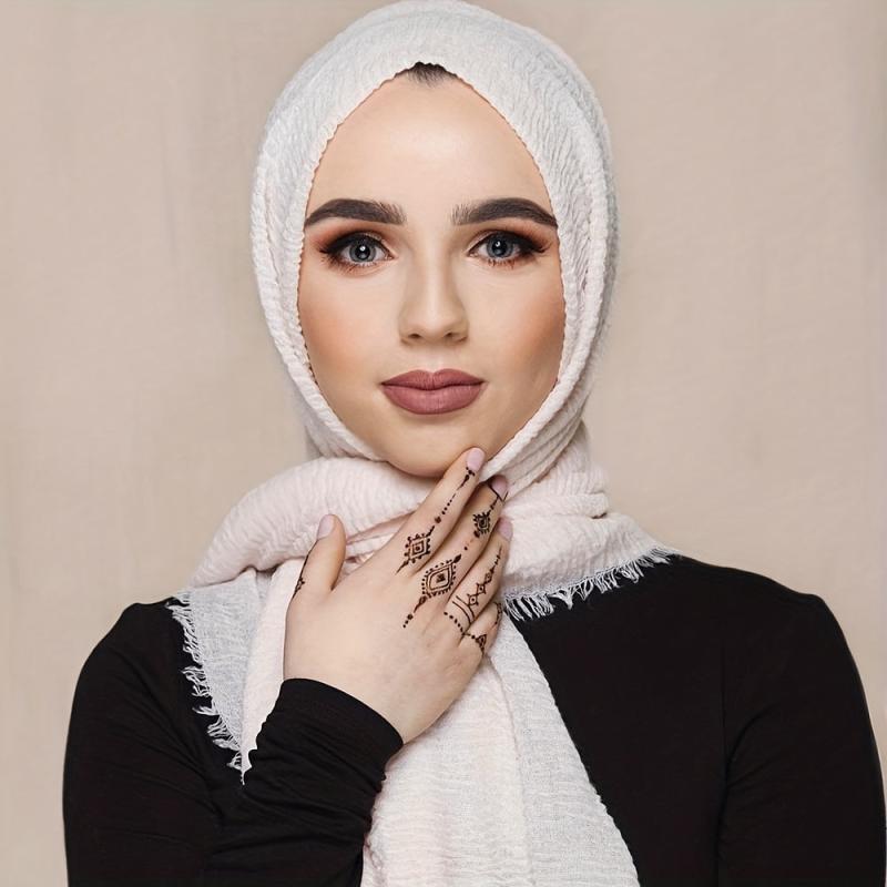 Boho Style Rushed Scarf Wrap for Daily Decoration Gift
