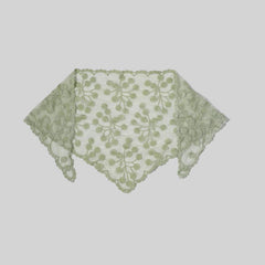 Lace Veil Floral Hollow Out Triangle Scarf Bandana Neckerchief Head Cover