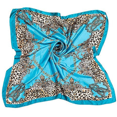 Print Silk Satin Scarf Female Shawls Head Scarf For Ladies