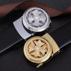 Men's Rotatable Automatic Belt for Good Luck