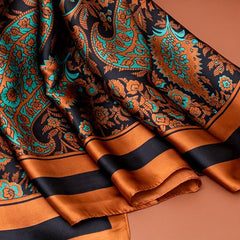 Retro Paisley Scarf Shawl Wrap Casual Head Wrap for Daily Gift