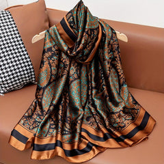 Retro Paisley Scarf Shawl Wrap Casual Head Wrap for Daily Gift