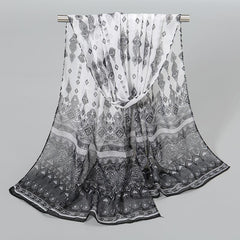 Bohemia Chiffon Scarf Geometric Paisley Print Vintage Shawl