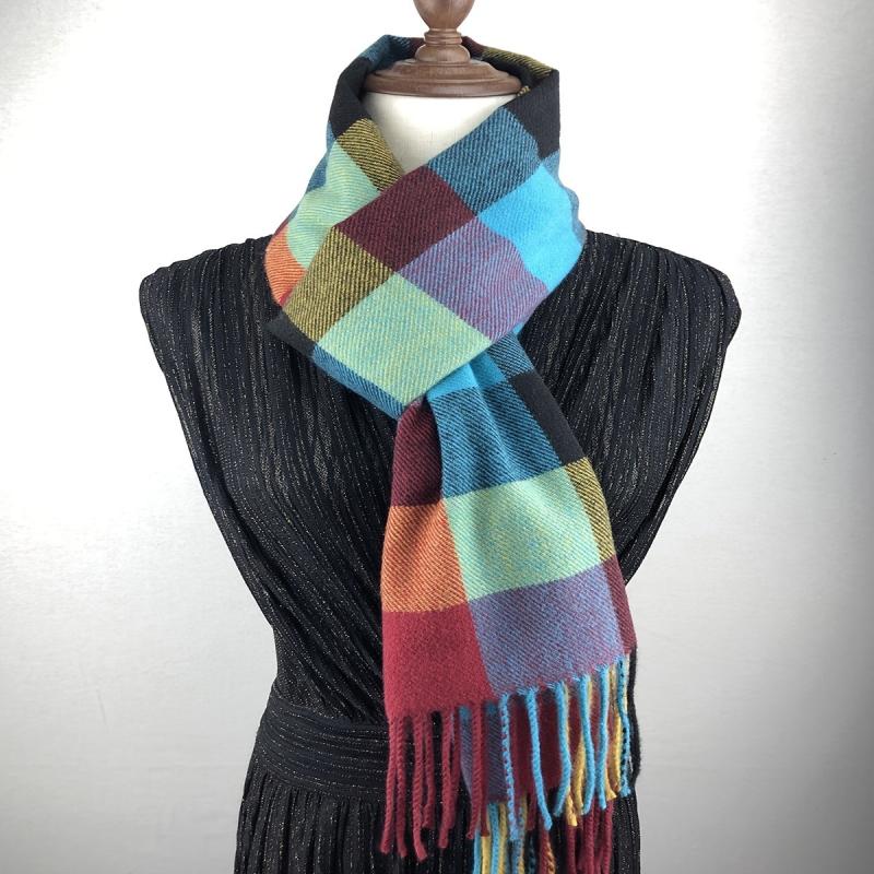 Cashmere Classic Large Square Scarf with Tassel
