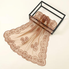 Lace Floral Embroidery Bandana Breathable Head Scarf Boho Shawl