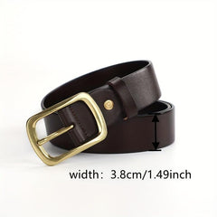 Casual Retro Jeans Belt For Men Pin Buckle 1pc Pack