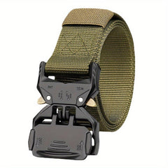 Men's Tactical Belt Heavy Duty Quick Release Buckle Nylon Canvas Rigger Belts