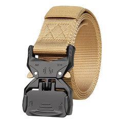 Men's Tactical Belt Heavy Duty Quick Release Buckle Nylon Canvas Rigger Belts