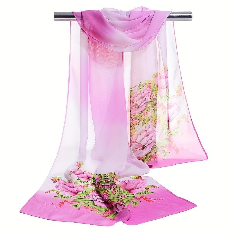 Bohemia Scarf Classic Flower Print Sunscreen Shawl Beach Towel
