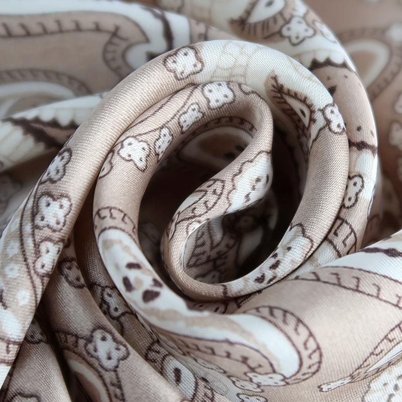 70 cm Satin Square Scarf Paisley Print Bandana Boho Head Neckerchief