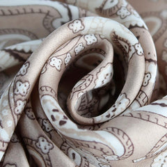 70 cm Satin Square Scarf Paisley Print Bandana Boho Head Neckerchief