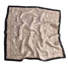 70 cm Satin Square Scarf Paisley Print Bandana Boho Head Neckerchief
