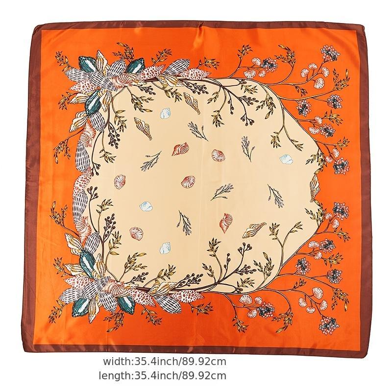 Large Satin Head Scarf For Women Silk Neck Hair Wrap