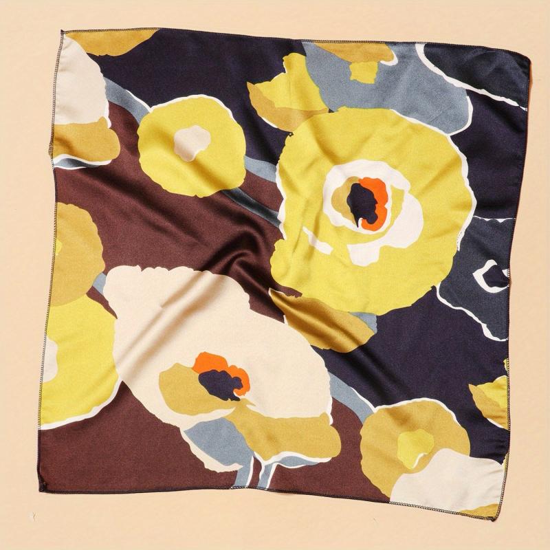 Y2K Style Camouflage Square Scarf Inelastic Bandana