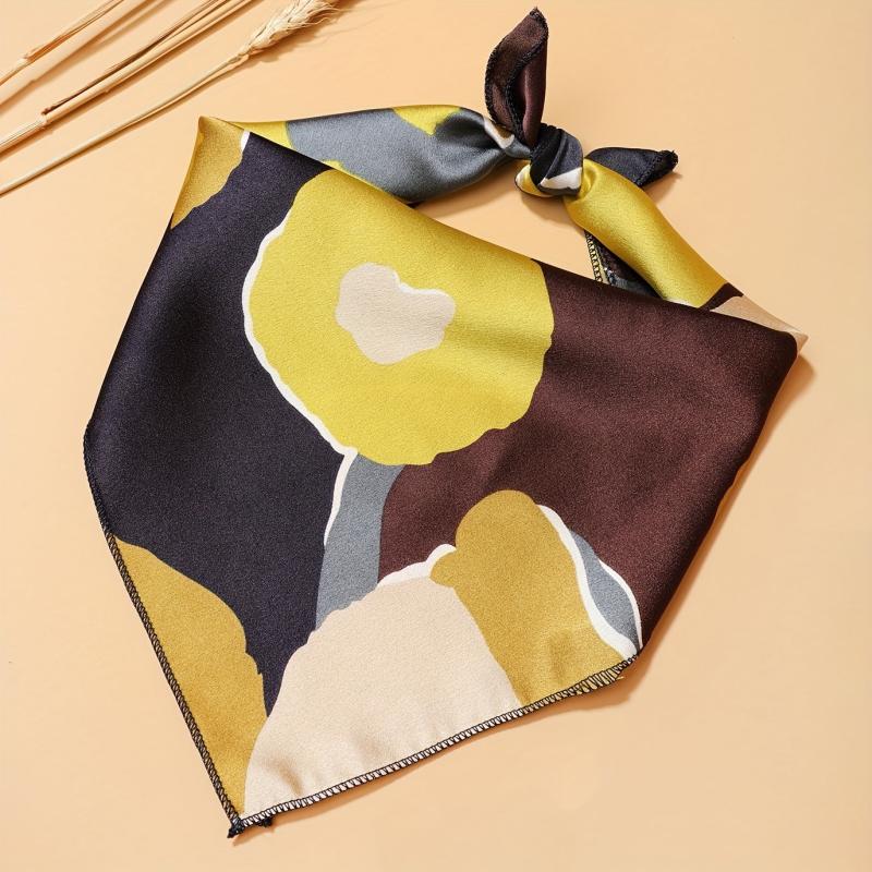 Y2K Style Camouflage Square Scarf Inelastic Bandana