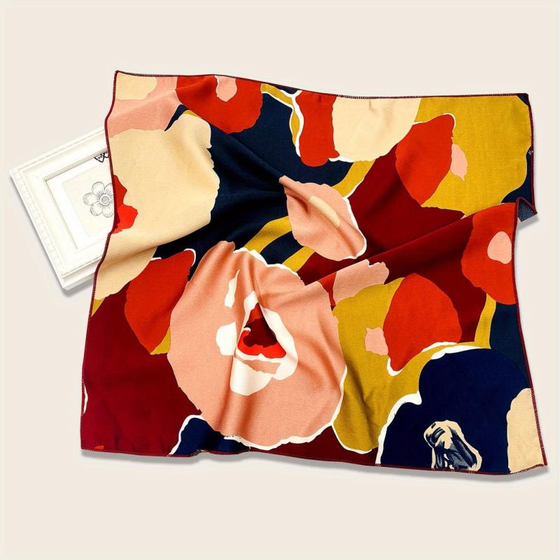 Y2K Style Camouflage Square Scarf Inelastic Bandana