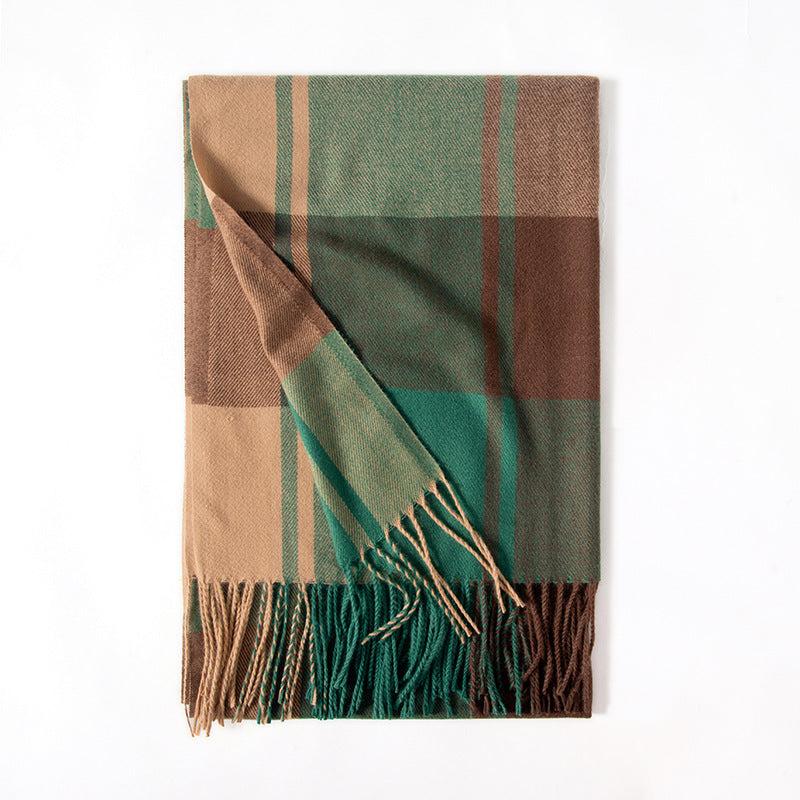 Wool Fringe Throw Blanket All Season Use Sofa Couch Camping Bed