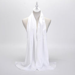Solid Satin Scarf Silk Head Scarf Shawl Women Casual Windproof