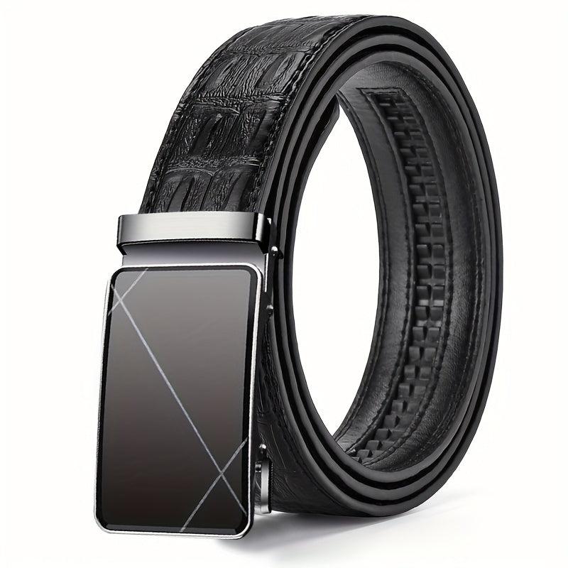 Men's Automatic Buckle Business Belt for Business Husbands