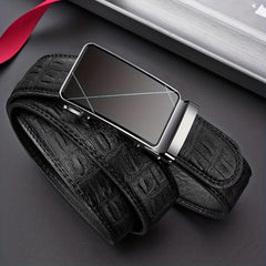 Men's Automatic Buckle Business Belt for Business Husbands