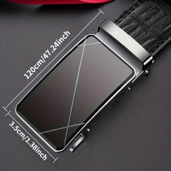 Men's Automatic Buckle Business Belt for Business Husbands