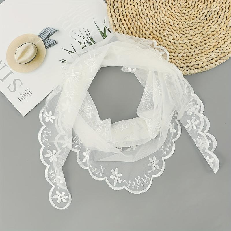 Lace Head Veil Triangle Scarf for Easter Latin Mass