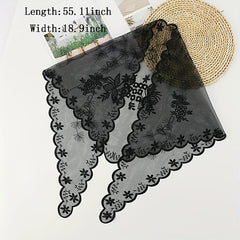Lace Head Veil Triangle Scarf for Easter Latin Mass