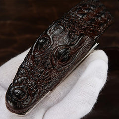 Men's Crocodile Leather Belt Automatic Buckle Pure Cowhide Plus