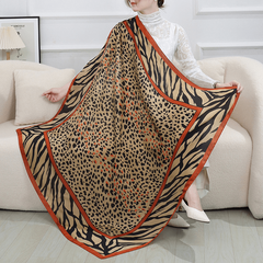 Graphic Bandana Silk Scarf Casual Shawl Wrap For Summer Beach