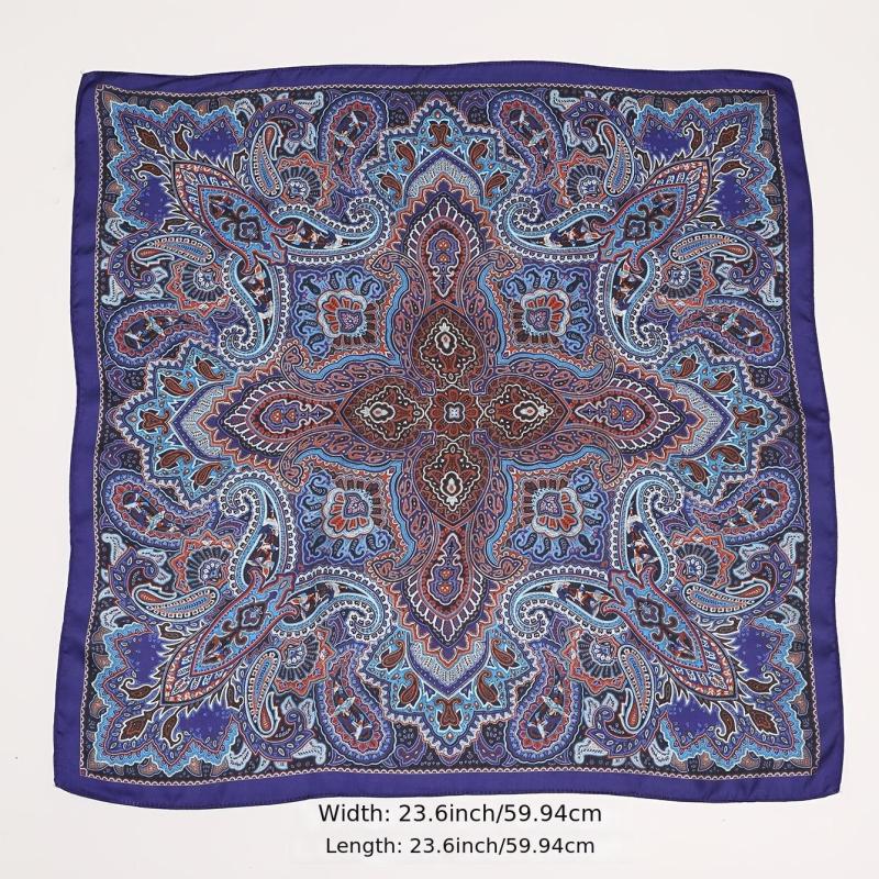 Women's Satin Square Scarf Silk Neckerchief Accessory