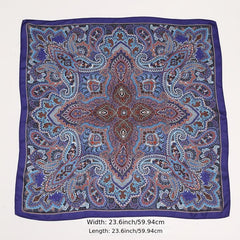 Women's Satin Square Scarf Silk Neckerchief Accessory