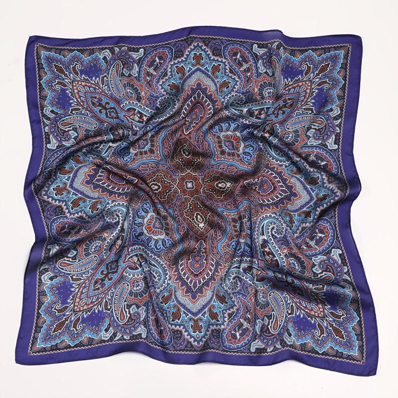 Women's Satin Square Scarf Silk Neckerchief Accessory