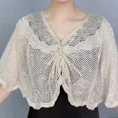 Sun-proof Knit Lace Shawl for Evening Party Dress Wedding