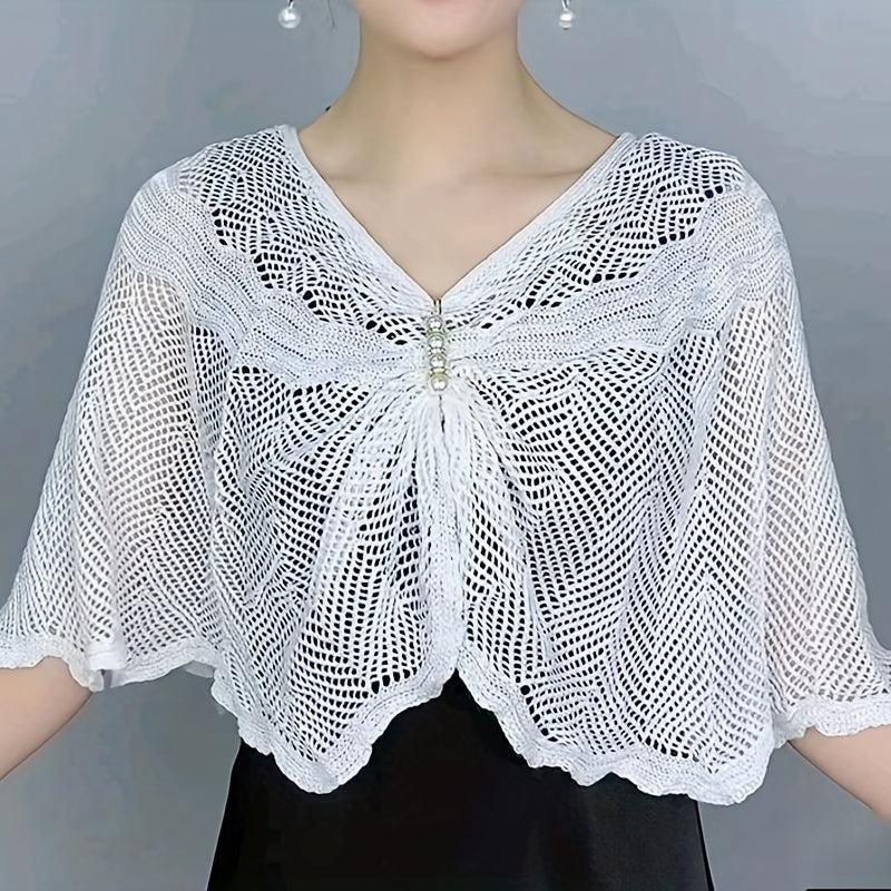 Sun-proof Knit Lace Shawl for Evening Party Dress Wedding