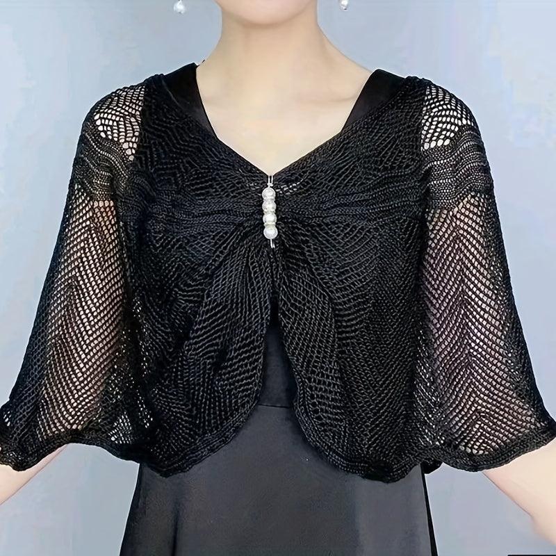 Sun-proof Knit Lace Shawl for Evening Party Dress Wedding