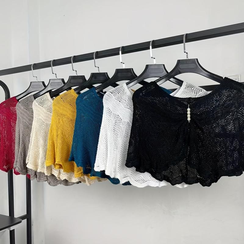 Sun-proof Knit Lace Shawl for Evening Party Dress Wedding