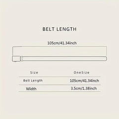 Elastic Waist Belt Men's/Women's Casual Pin Buckle Belt