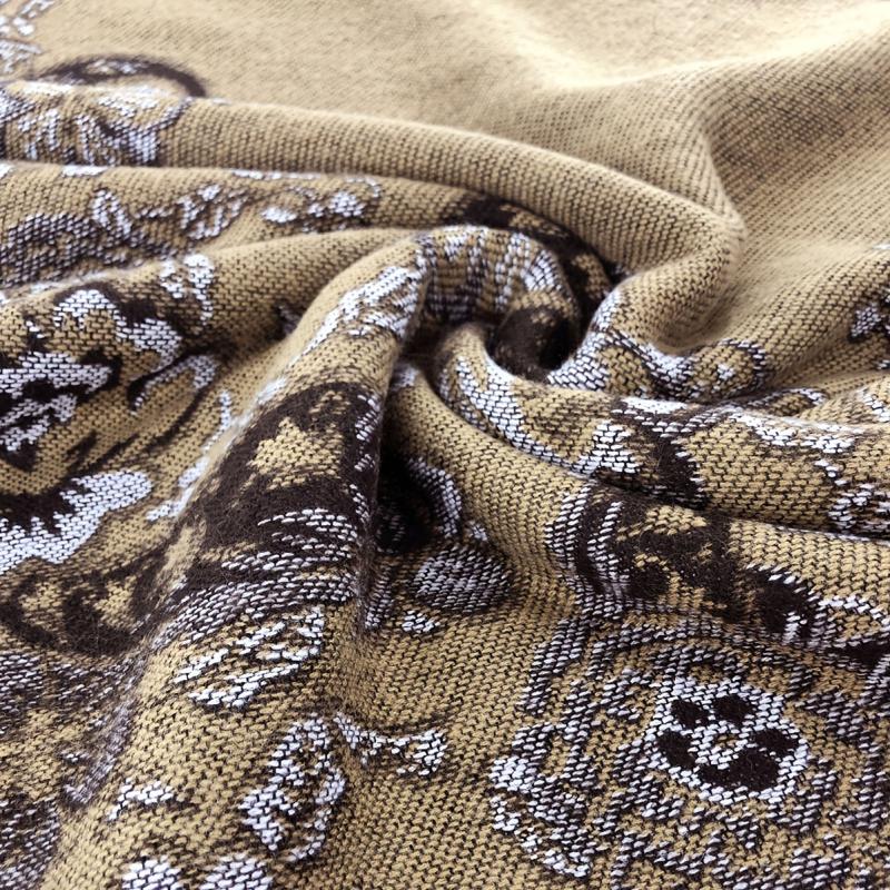Flower Print Shawl Plaid Long Warm Winter Clothes Shawl Coldproof