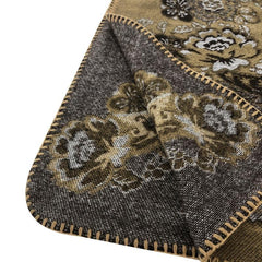 Flower Print Shawl Plaid Long Warm Winter Clothes Shawl Coldproof