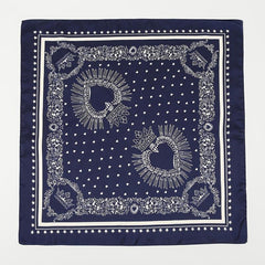 Floral Pattern Printed Vintage Scarves Small Headband Scarf Headscarf