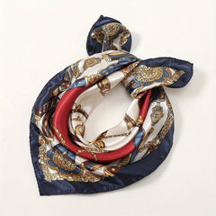 Silk Neckerchief Scarf Head Wrap Headband Bag Handle Charm