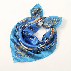 Silk Neckerchief Scarf Head Wrap Headband Bag Handle Charm