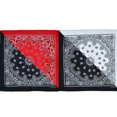 3pcs Paisley Print Square Scarf Classic Neckerchief Vintage Block Cowboy Bandana