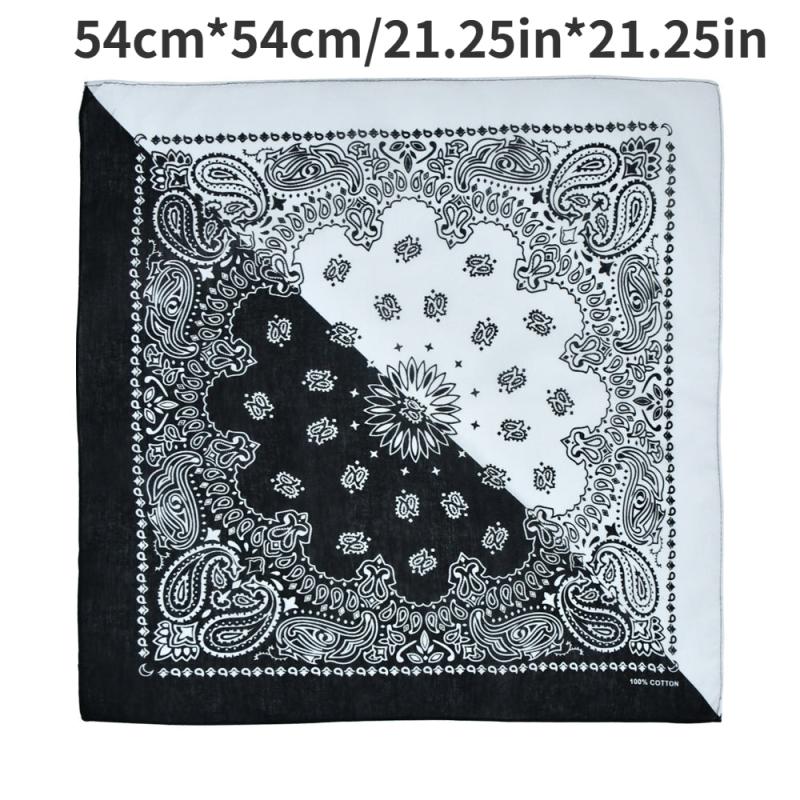 3pcs Paisley Print Square Scarf Classic Neckerchief Vintage Block Cowboy Bandana