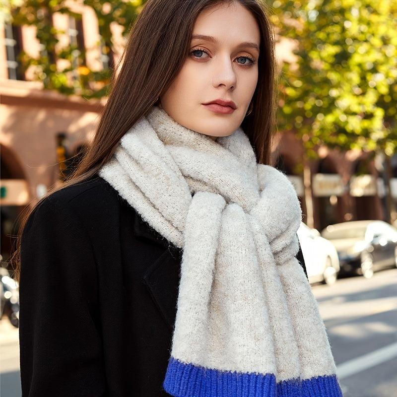 Winter Plush Scarf Women's Cold Weather Knit Scarf