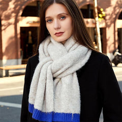 Winter Plush Scarf Women's Cold Weather Knit Scarf